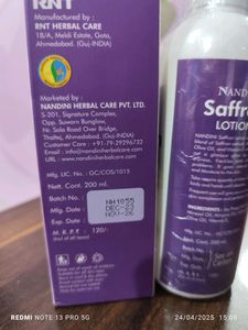 Nandini Herbal Kesar Lotion..