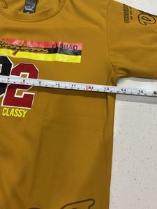 Boys Yellow Graphic Tee 5/6 Year Boy 👦