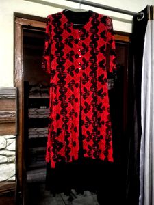 Long Midi Printed Kurta