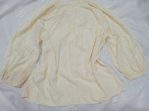 Cream Peasant Blouse