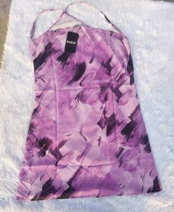 Purple Tie-Dye Mini Dress