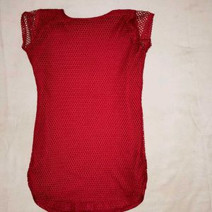 Red Mesh Top❤️