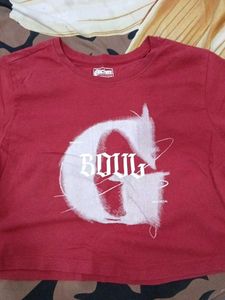 Red Graphic Print T-Shirt