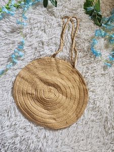 Round Straw Handbag