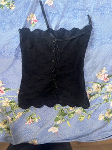 Lace-up Corset Top