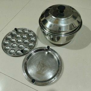 Big Sized Idli Maker With Mini And Steam Plate