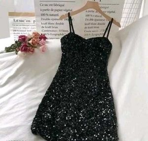 Sparkling Black Mini Dress