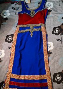 Red &amp; Blue Ethnic Dress