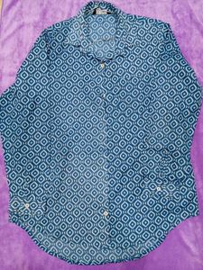 Blue Patterned Shirt