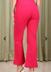 Magenta Wide Leg Pants