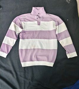 Striped Lavender Pullover Top
