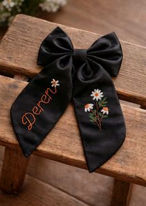 Personalized Pink Hair Bow