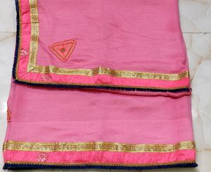 💓😍New Beautiful Pink Saree💓😍