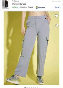Grey Cargo Pants