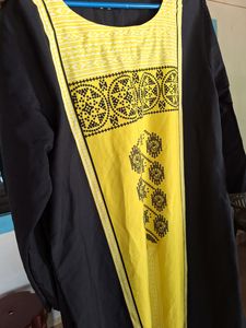 Black Kurta In 4XL Size