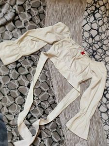 White Long Sleeve Top