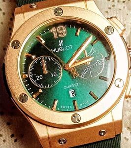 Hublot Quartz Green Dial Watch