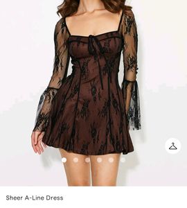 Savana Sheer A Line Dress