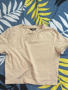 Beige Casual T-Shirt