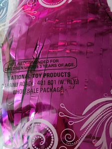 Pink Foil Fringe Curtain 3x6-pack Of 2