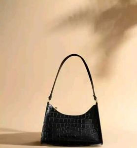 Chic Black Baguette Bag