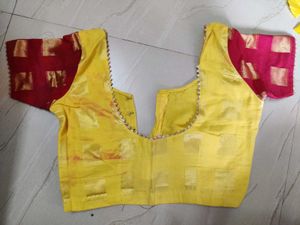 Yellow Checked Lehenga Choli