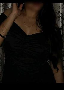 NEW ME BLACK OFFSHOULDER DRESS