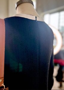 Chic Black &amp; White Tweed Dress