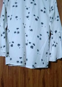White Floral Top