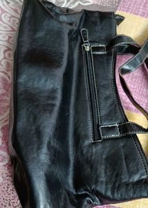 Black Buckled Backpack