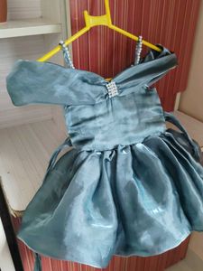 Girls&#39; Embellished Green Party Dress   no.14