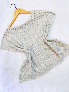 Pinterest Crochet Oversized Grey Top B