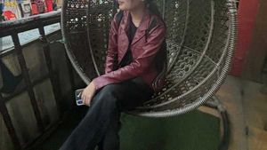 Solid Maroon Brownish Jacket