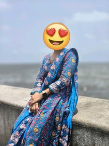 Anarkali Cotton Kurta Set