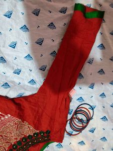 Kurti Red Cotton