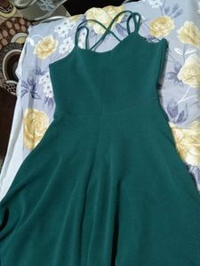 Green Skater Dress