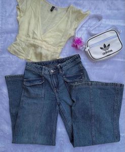 Trendy Wide Regular Jean🌸