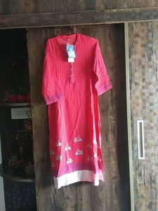 rangriti vehicle print long kurti