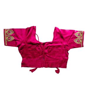 Embroidered Pink Blouse