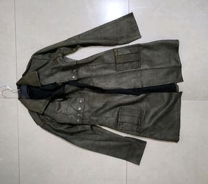 Woowzerz Olive Suede Coat