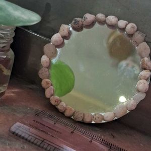 Hand Crafted Small Pebble Decor Astatic Mirror