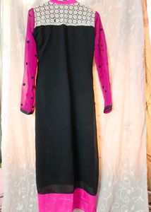 ❗Price Drop Pakistani Heavy Long Kurti With Dupatt