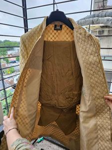 Elegant Gold Patterned Sherwani