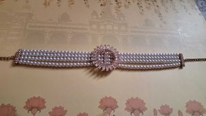 Pearl &amp; Rhinestone Necklace &amp; Earring Set