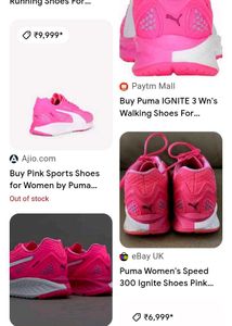 OG PUMA IGNITE 3 Speed Women's Sport Shoes - Pink