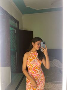 Retro Swirl Mini Dress