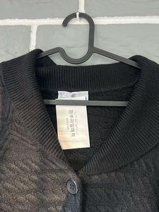 Elegant Black Cardigan Sweater
