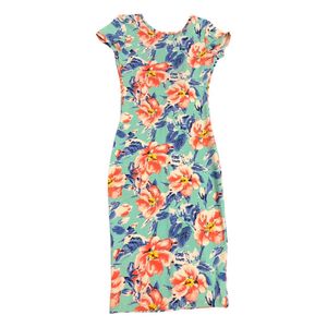 Revamped Low Back Sea Green Bodycon Floral Dress