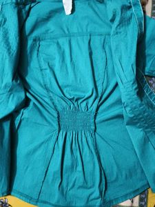 Teal Embellished Top