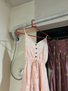 Blush Pink Eyelet Sundress